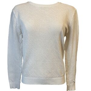 Puma Crew Neck Mesh Sweater/Medium